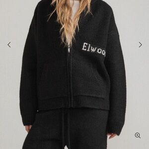 Elwood Knit Black Hoodie + Pants Set
